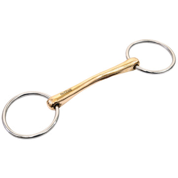 Straight Mouth Stainless Steel O Ring Snaffle Bit
